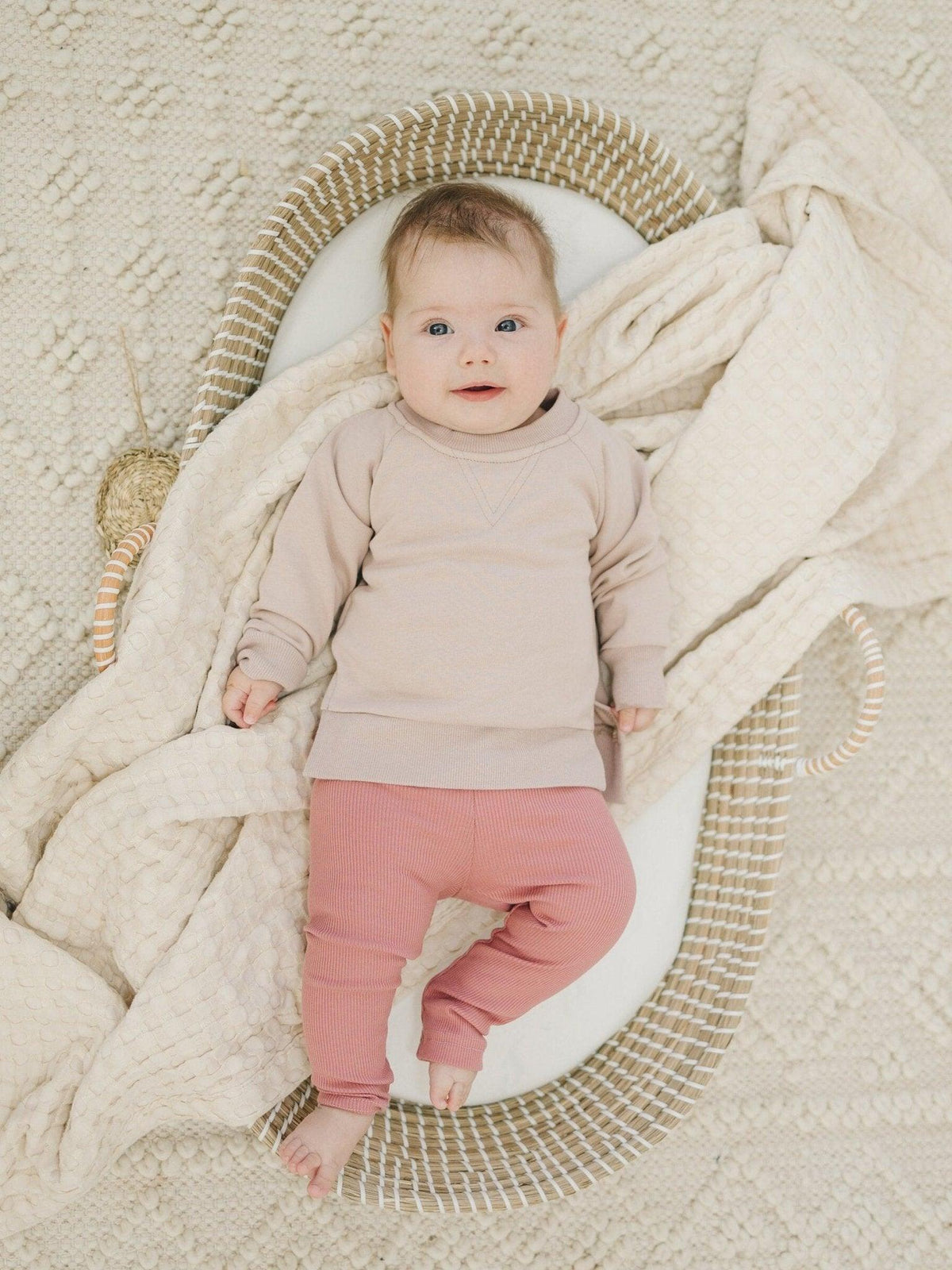 Ribbed Bamboo Leggings for Kids - Multiple Colors - Shop Avnu