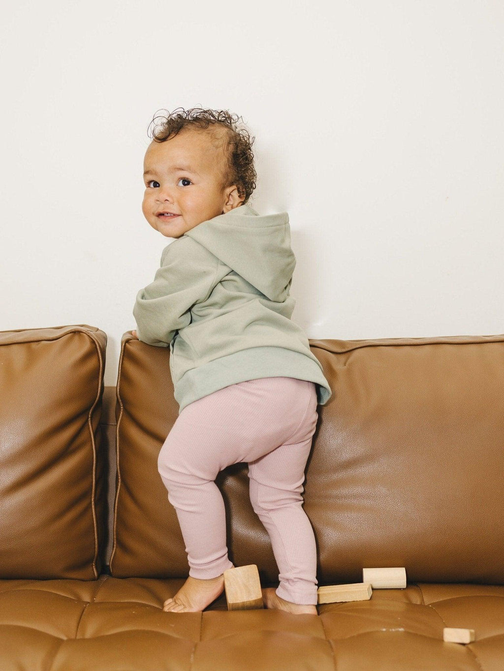 Ribbed Bamboo Leggings for Kids - Multiple Colors - Shop Avnu