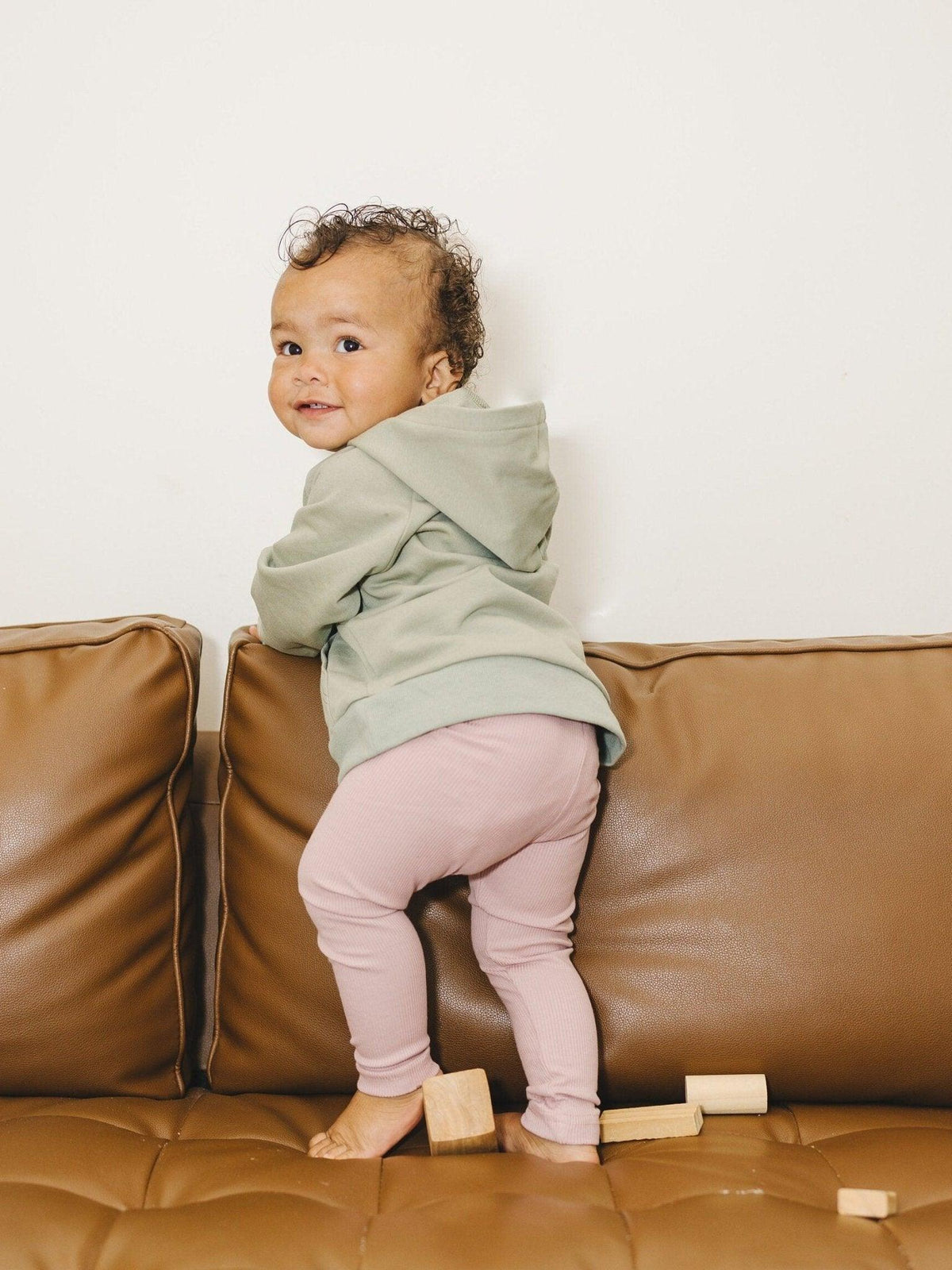 Ribbed Bamboo Leggings for Kids - Multiple Colors - Shop Avnu