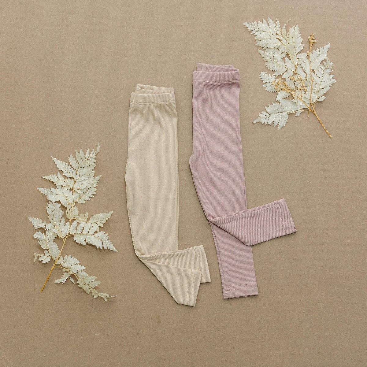 Ribbed Bamboo Leggings for Kids - Multiple Colors - Shop Avnu