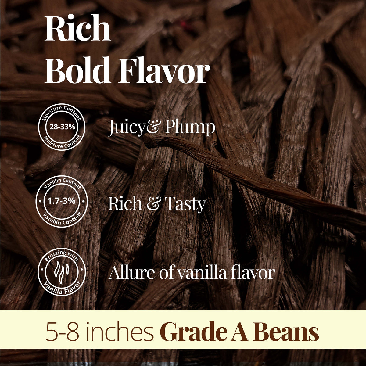 SPECIAL !! Premium Wholesale Bulk Vanilla Beans Grade-A Superior Quality for Exquisite Culinary Creations