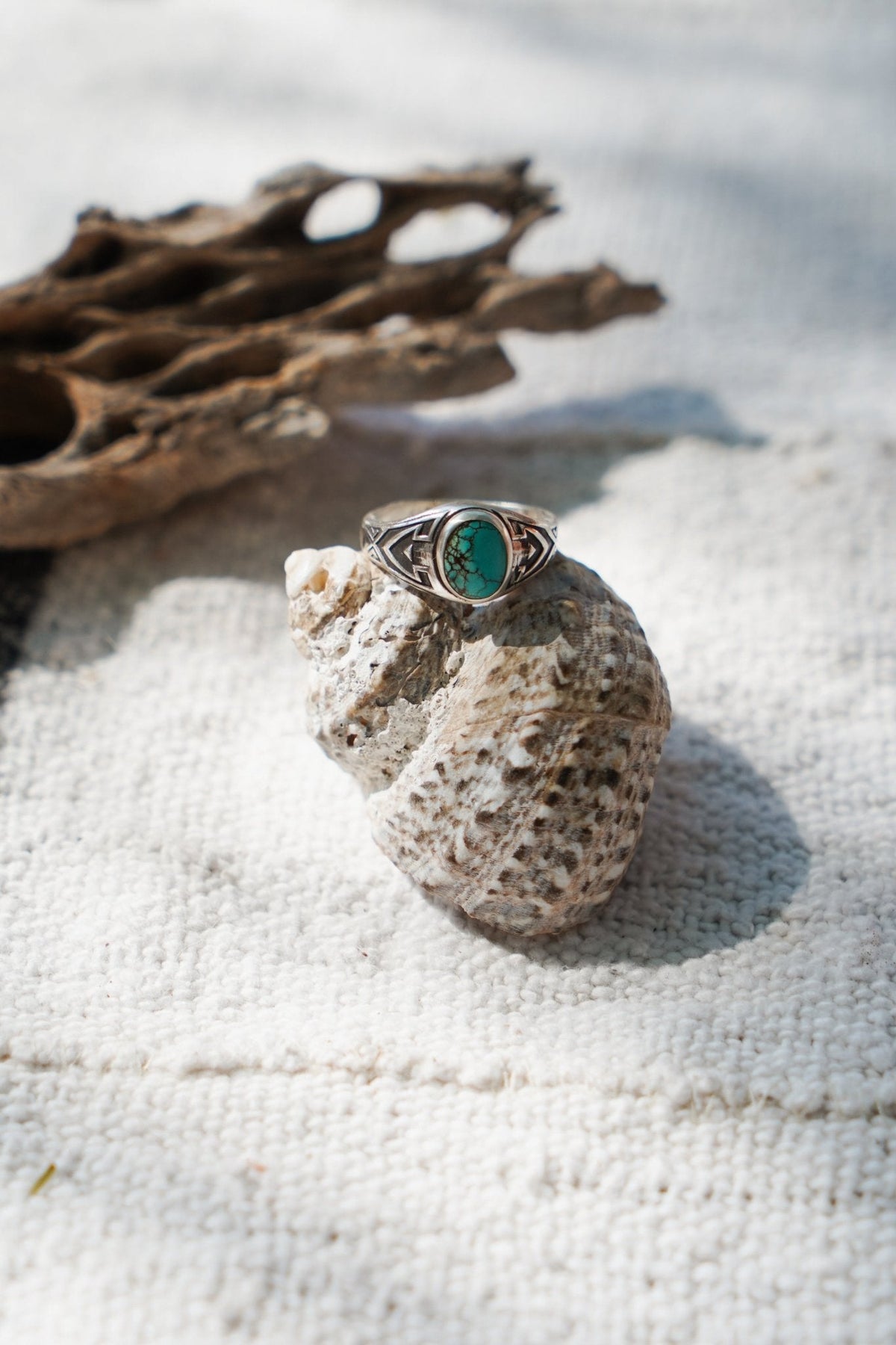 Signet Ring in Hubei Turquoise