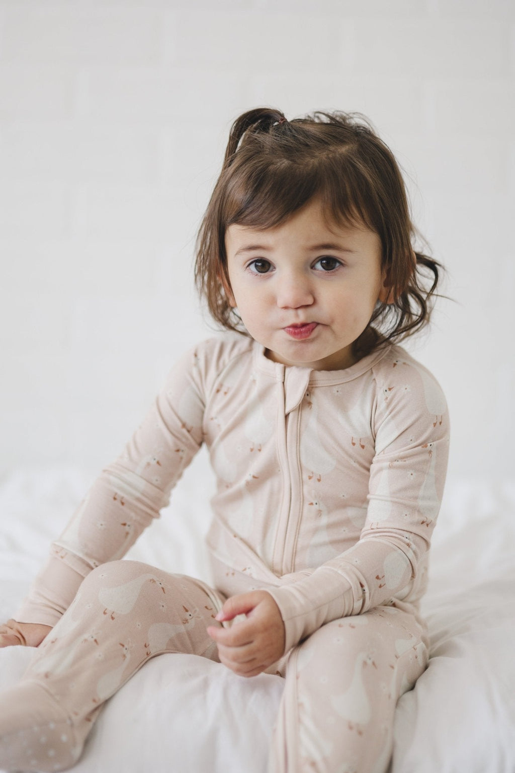 Silly Goose on the Loose Bamboo Zippy Romper - Shop Avnu