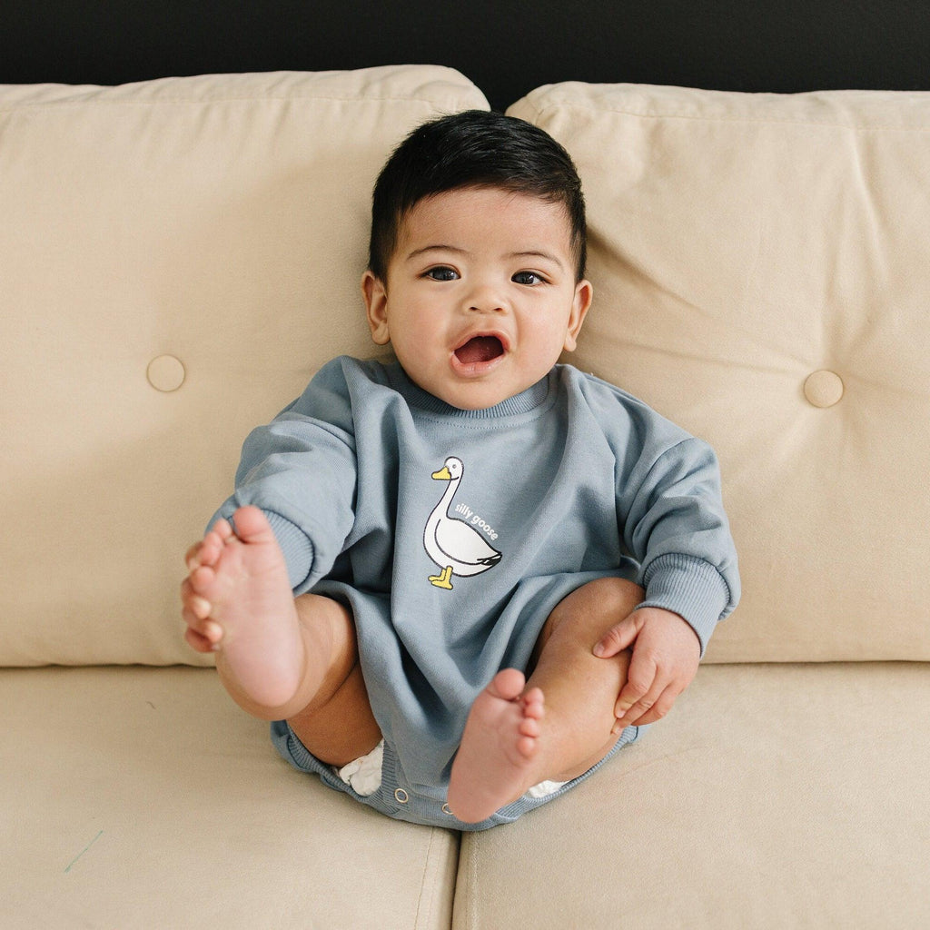 Silly Goose Sweatshirt Romper - more colors - Shop Avnu