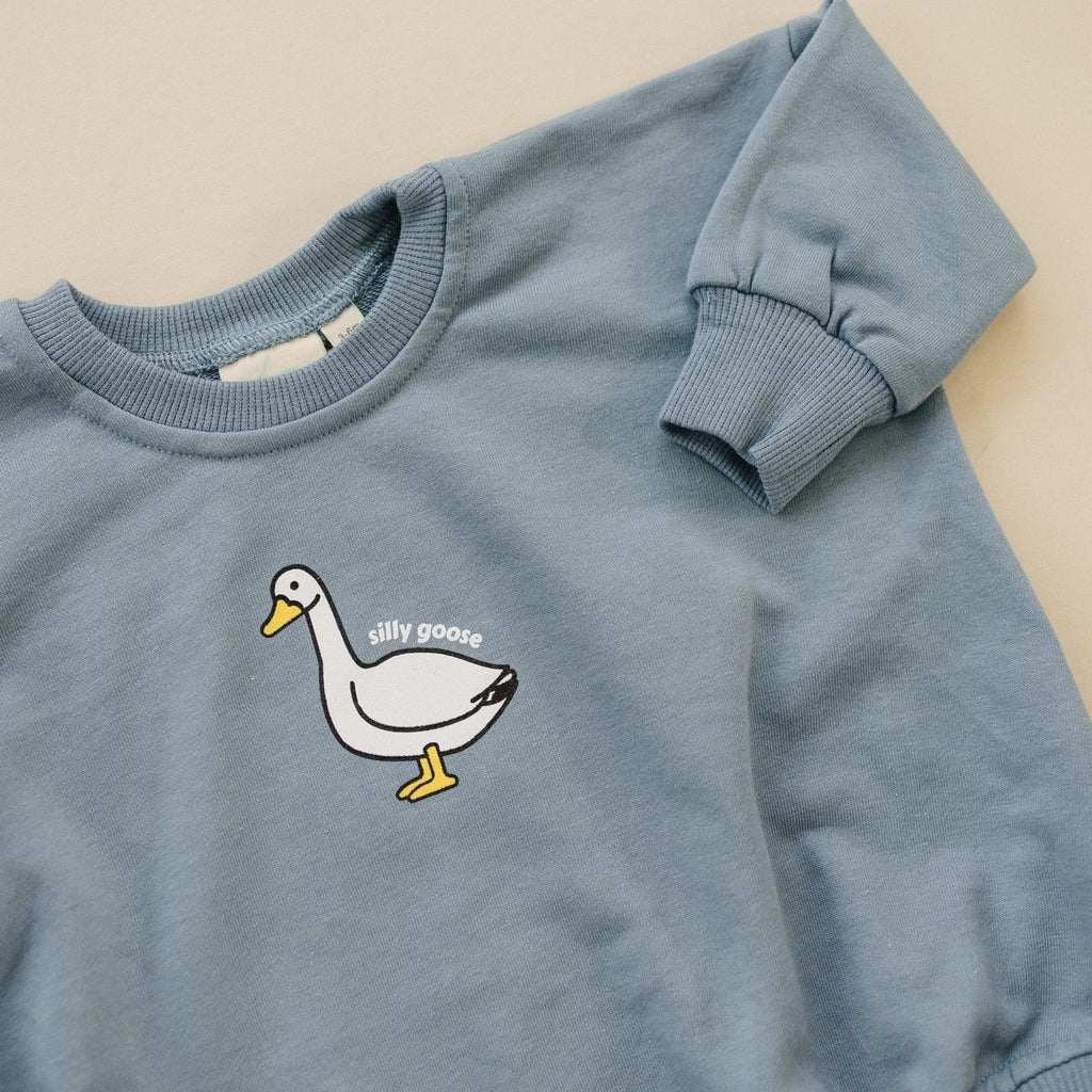 Silly Goose Sweatshirt Romper - more colors - Shop Avnu