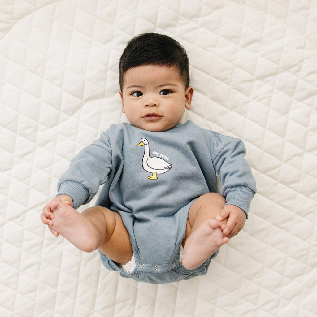 Silly Goose Sweatshirt Romper - more colors - Shop Avnu