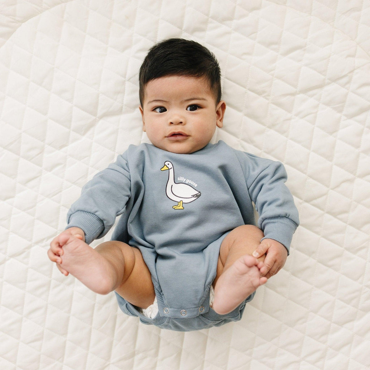 Silly Goose Sweatshirt Romper - more colors - Shop Avnu