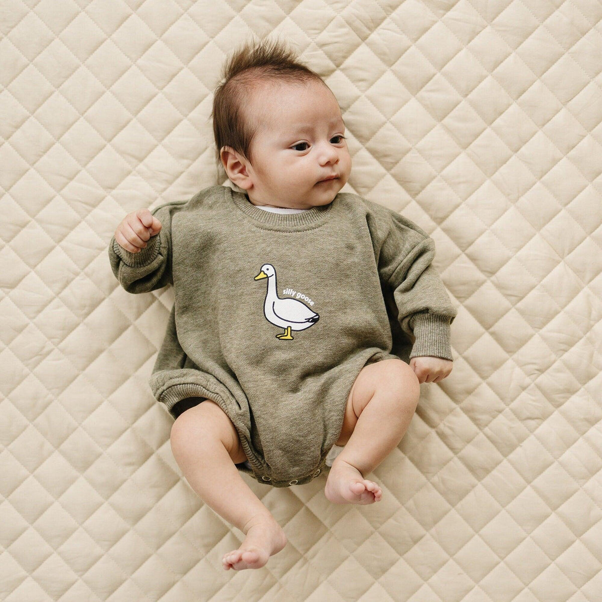 Silly Goose Sweatshirt Romper - more colors - Shop Avnu