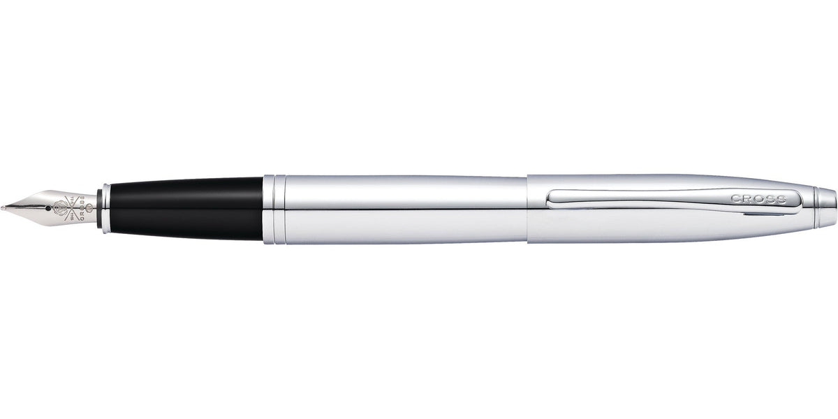Calais™ Polished Chrome Stainless Steel Medium Nib Fountain Pen