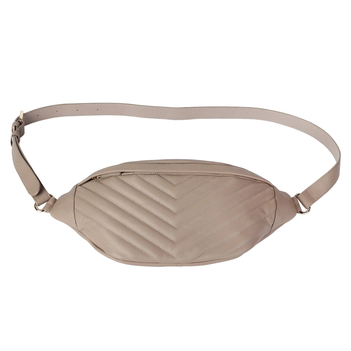Soft Lambskin Embroidered Waist Bag – Leather Belt Bag for Women