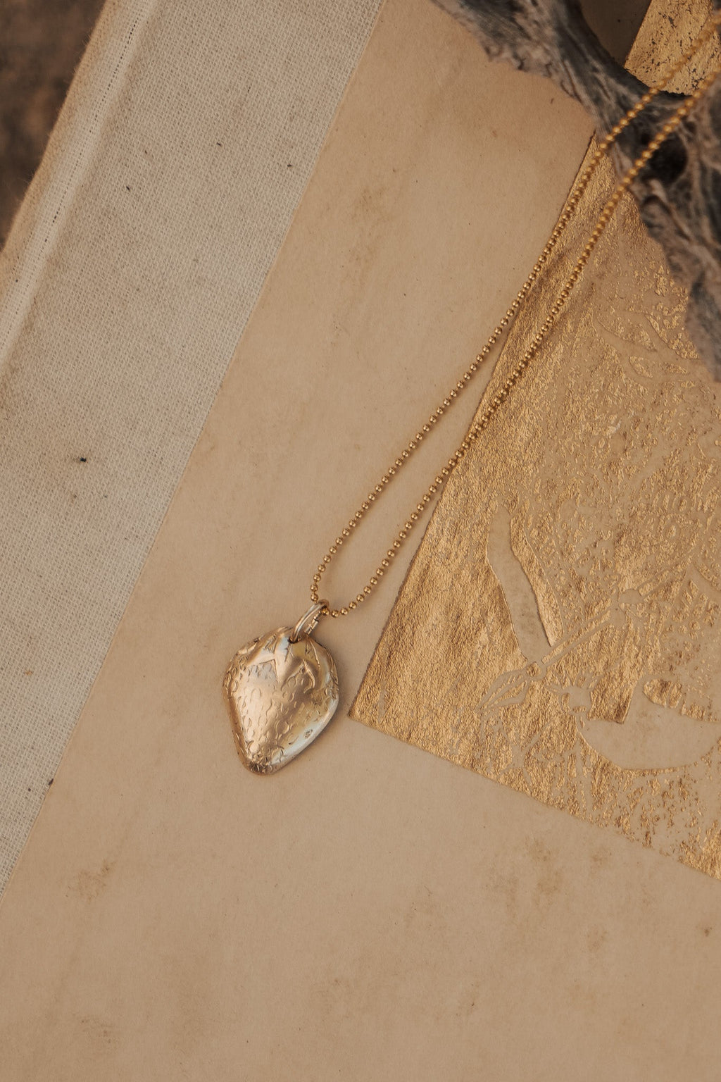 Strawberry Necklace in 14k Gold-Fill