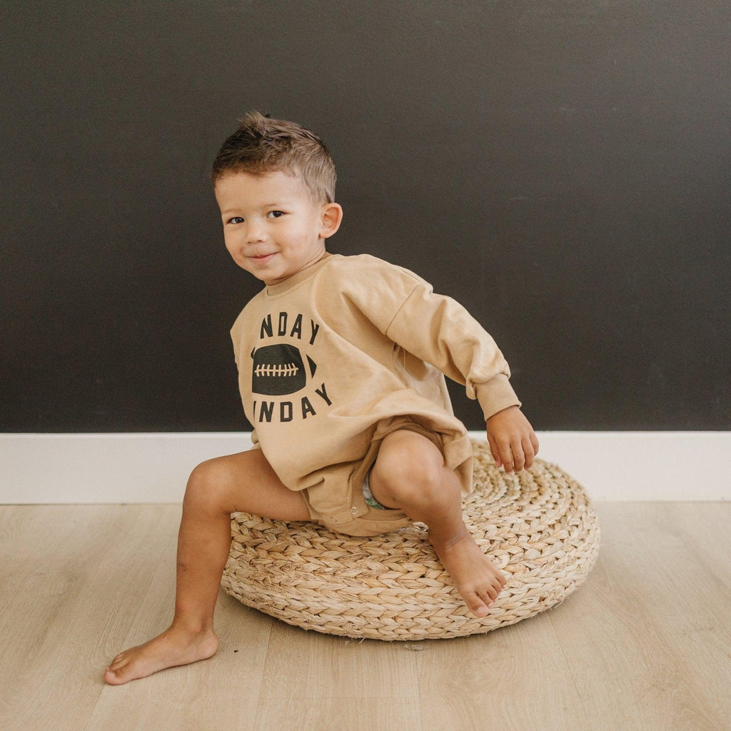 Sunday Funday Football Sweatshirt Romper - more colors - Shop Avnu