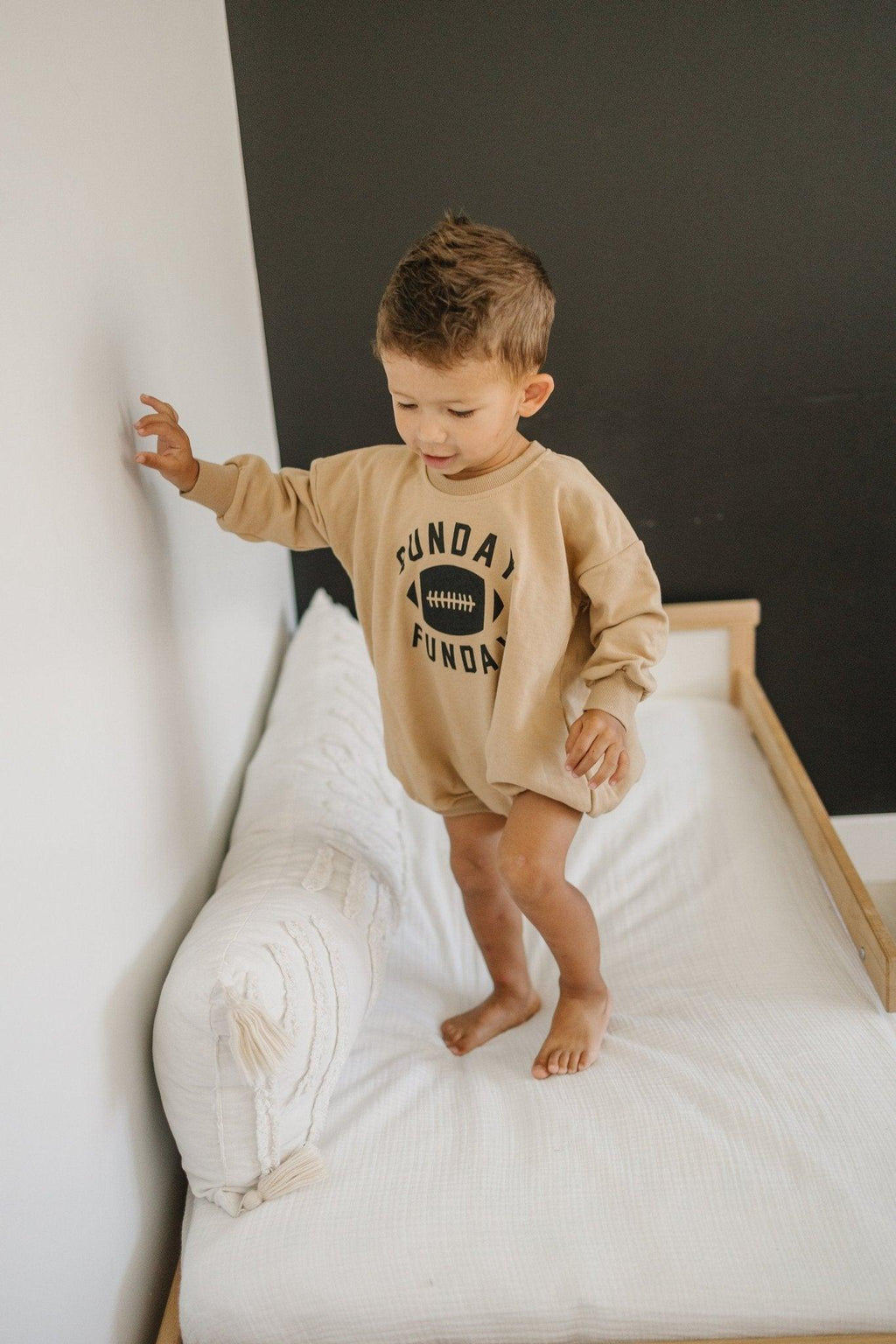 Sunday Funday Football Sweatshirt Romper - more colors - Shop Avnu