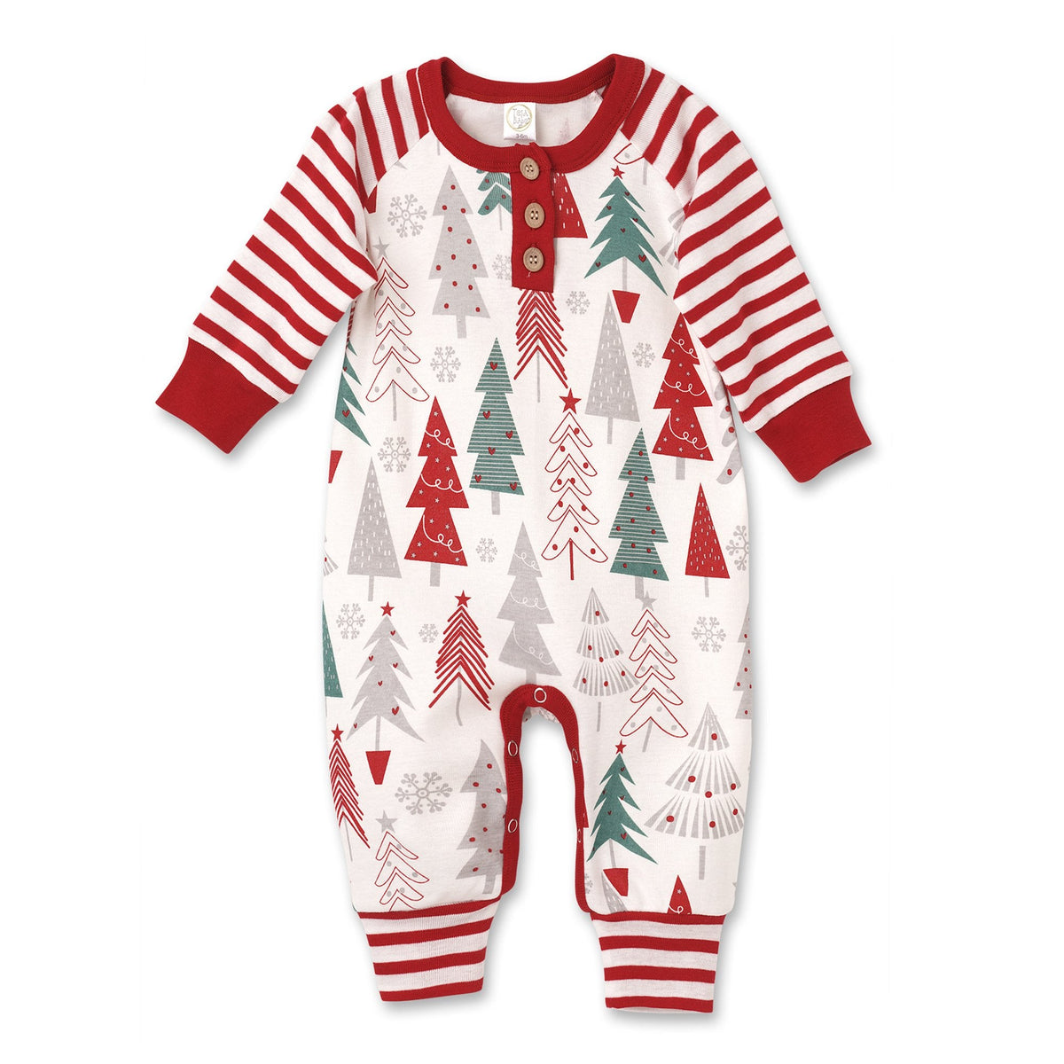Christmas Tree Baby Romper – Soft Cotton Holiday Outfit - Shop Avnu