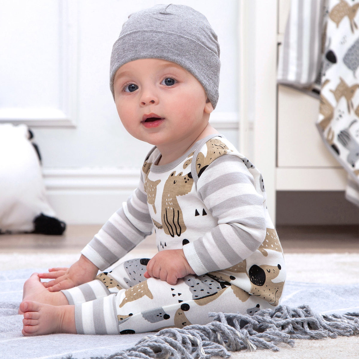 Baby Boy Puppy Dogs Cotton Romper - Shop Avnu