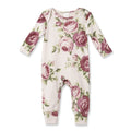 Baby Girl Cabbage Rose Cotton Romper - Shop Avnu
