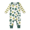 Baby's St. Patty's Shamrocks & Clovers Cotton Romper - Shop Avnu