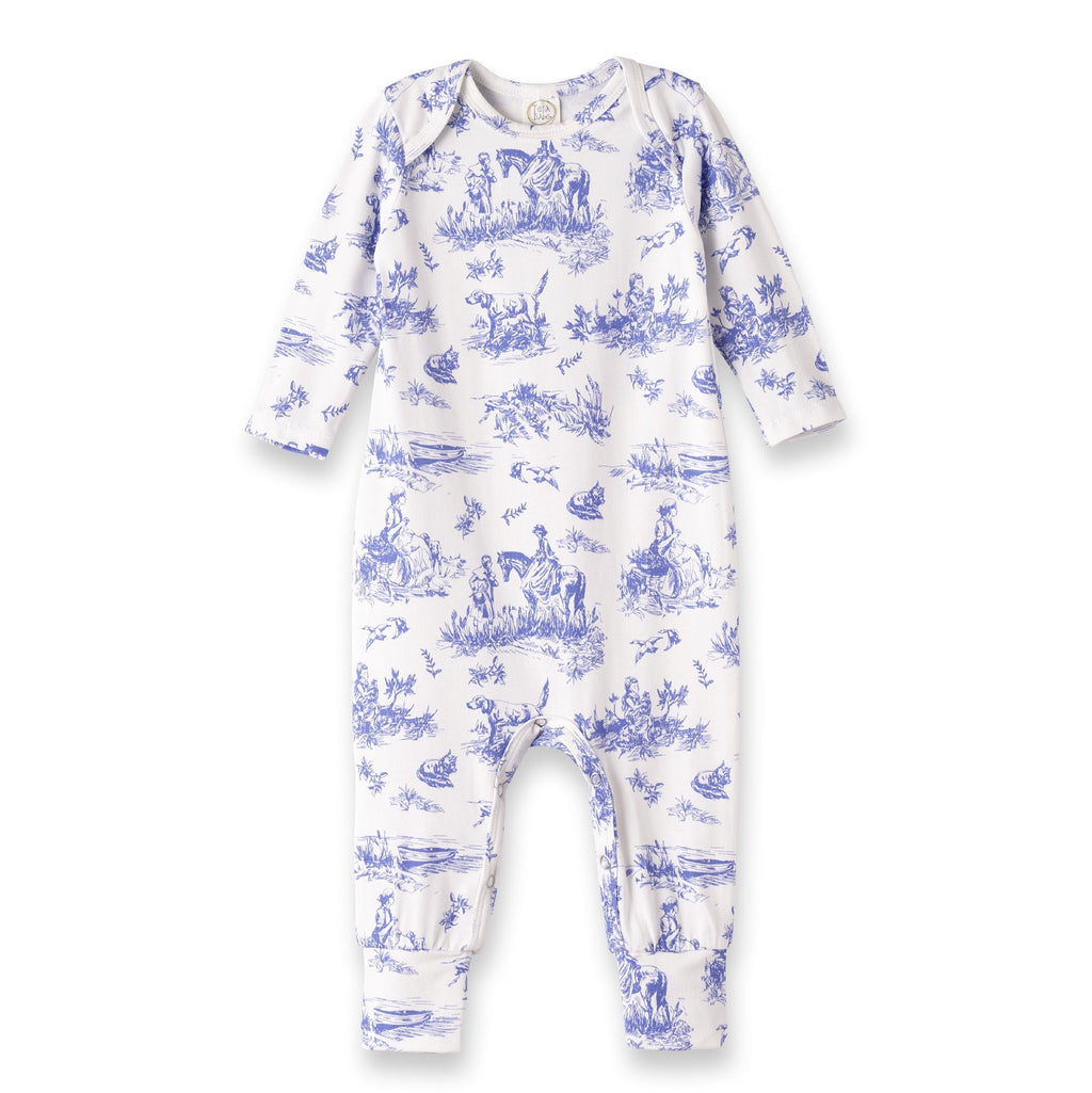 Baby Girl Toile de Jouy Bamboo Romper - Shop Avnu