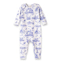 Baby Girl Toile de Jouy Bamboo Romper - Shop Avnu