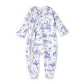 Baby Girl Toile de Jouy Bamboo Zipper Romper - Mommy and Me - Shop Avnu