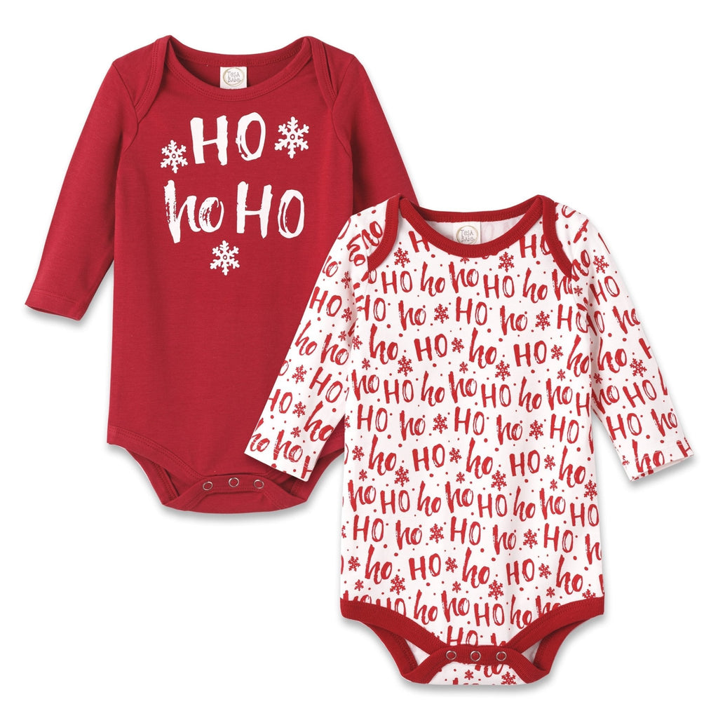 Baby Set - of - 2 Christmas Bodysuits - Bamboo & Cotton - Shop Avnu