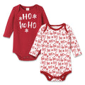 Baby Set - of - 2 Christmas Bodysuits - Bamboo & Cotton - Shop Avnu
