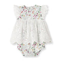 Baby Girl's Cottontail Garden Bamboo Skirted Easter Bodysuit - Shop Avnu