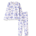 Toile de Jouy Girl's Bamboo Pajama Set - Shop Avnu