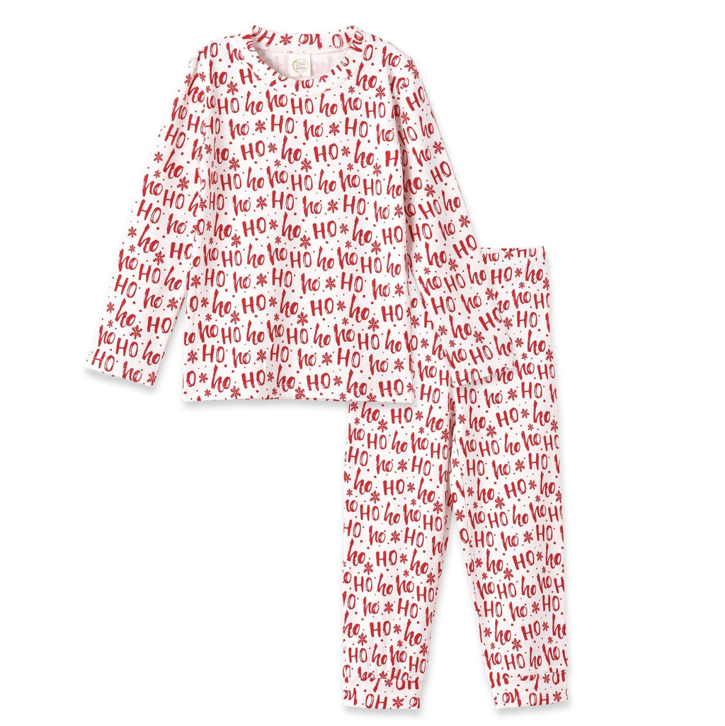 Christmas Ho - Ho - Ho Kids Bamboo Pajama Set - Family Matching - Shop Avnu