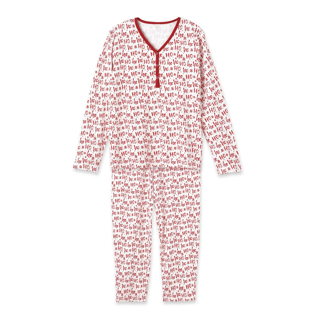 Christmas Ho - Ho - Ho Women's Bamboo Pajama Family Matching Set - Shop Avnu