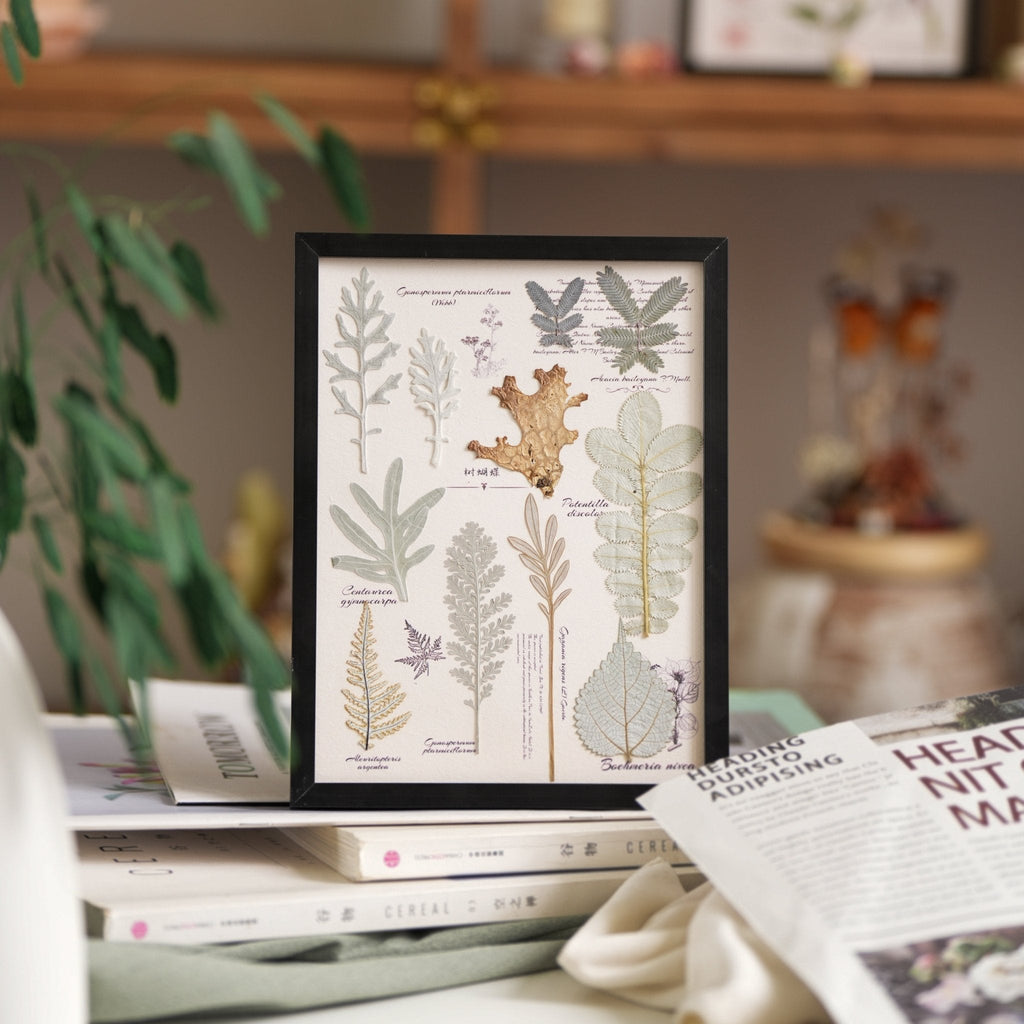 "The Botanist’s Journal" - Real Pressed Flower & Foliage Art Frames (4 Themes)