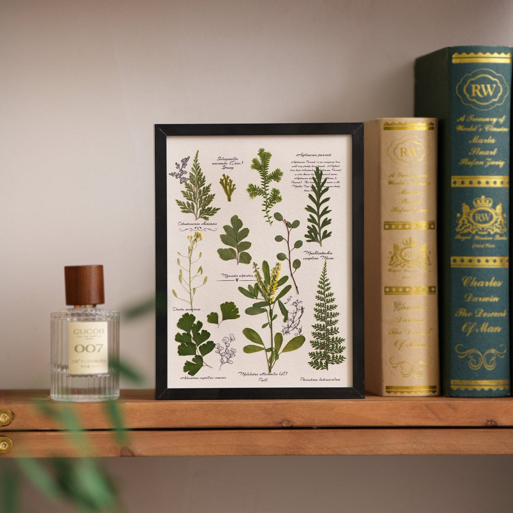 "The Botanist’s Journal" - Real Pressed Flower & Foliage Art Frames (4 Themes)