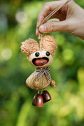 "The Chatterbox" - Funny Big-Mouth Nut Shell Doll with Fuzzy Ears