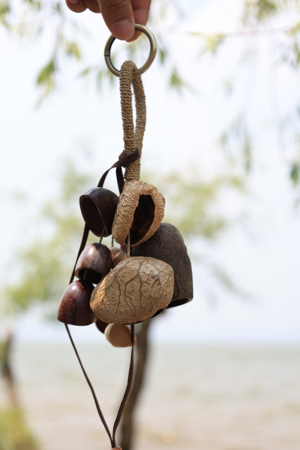 "The Forest Bouquet" - Clustered Natural Seed Bag Charm & Keychain