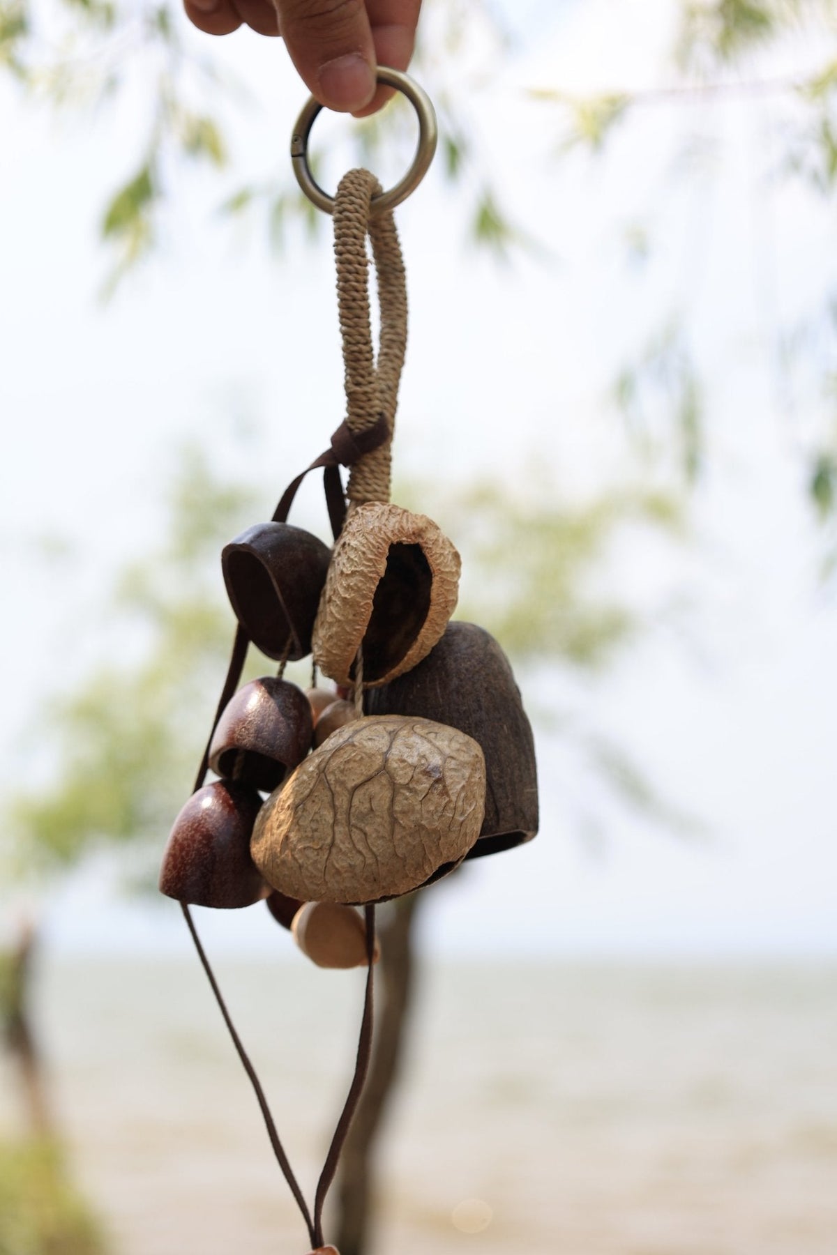 "The Forest Bouquet" - Clustered Natural Seed Bag Charm & Keychain