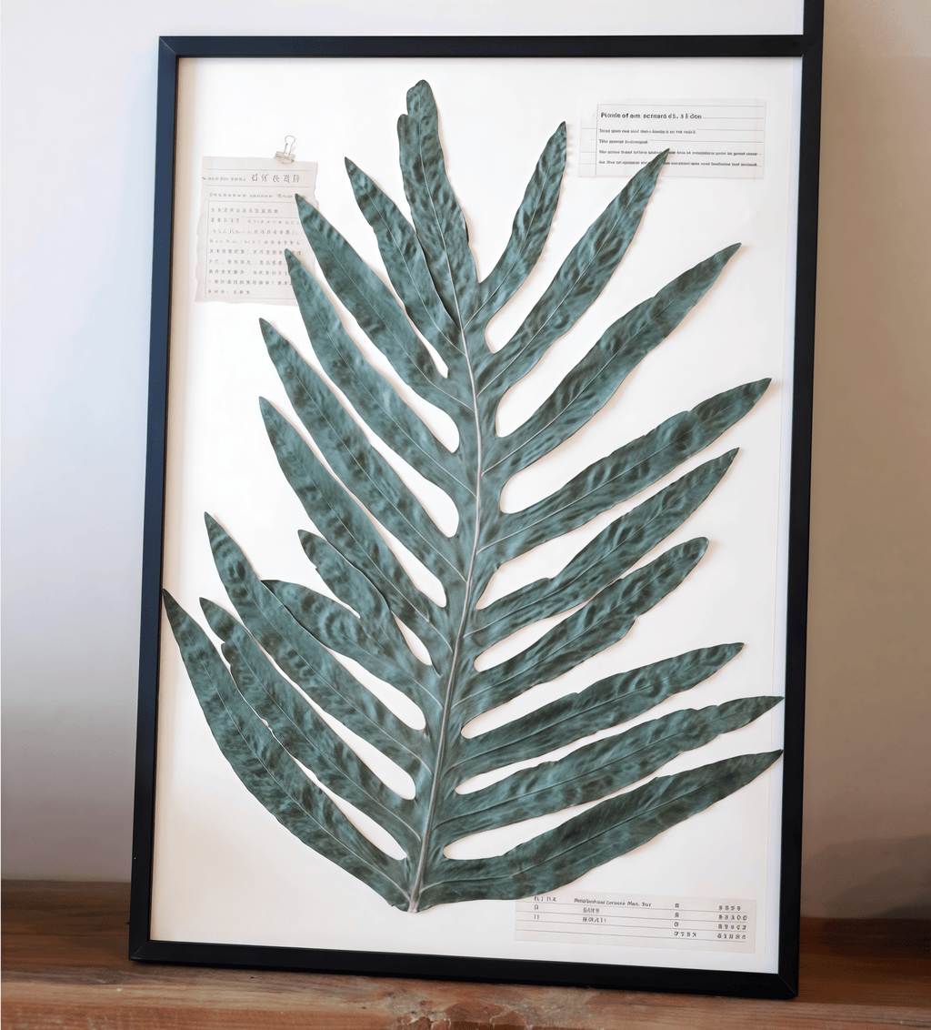"The Grand Herbarium" - Large Real Pressed Fern & Flower Art (A3 Size)
