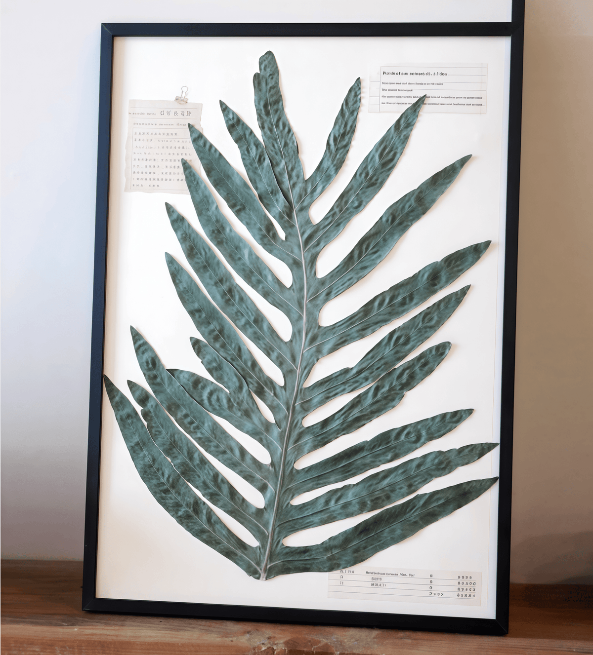 "The Grand Herbarium" - Large Real Pressed Fern & Flower Art (A3 Size)