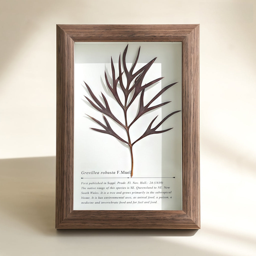 "The Landscape Garden" - Real Preserved Flower Shadow Box (Panoramic Desk Decor)