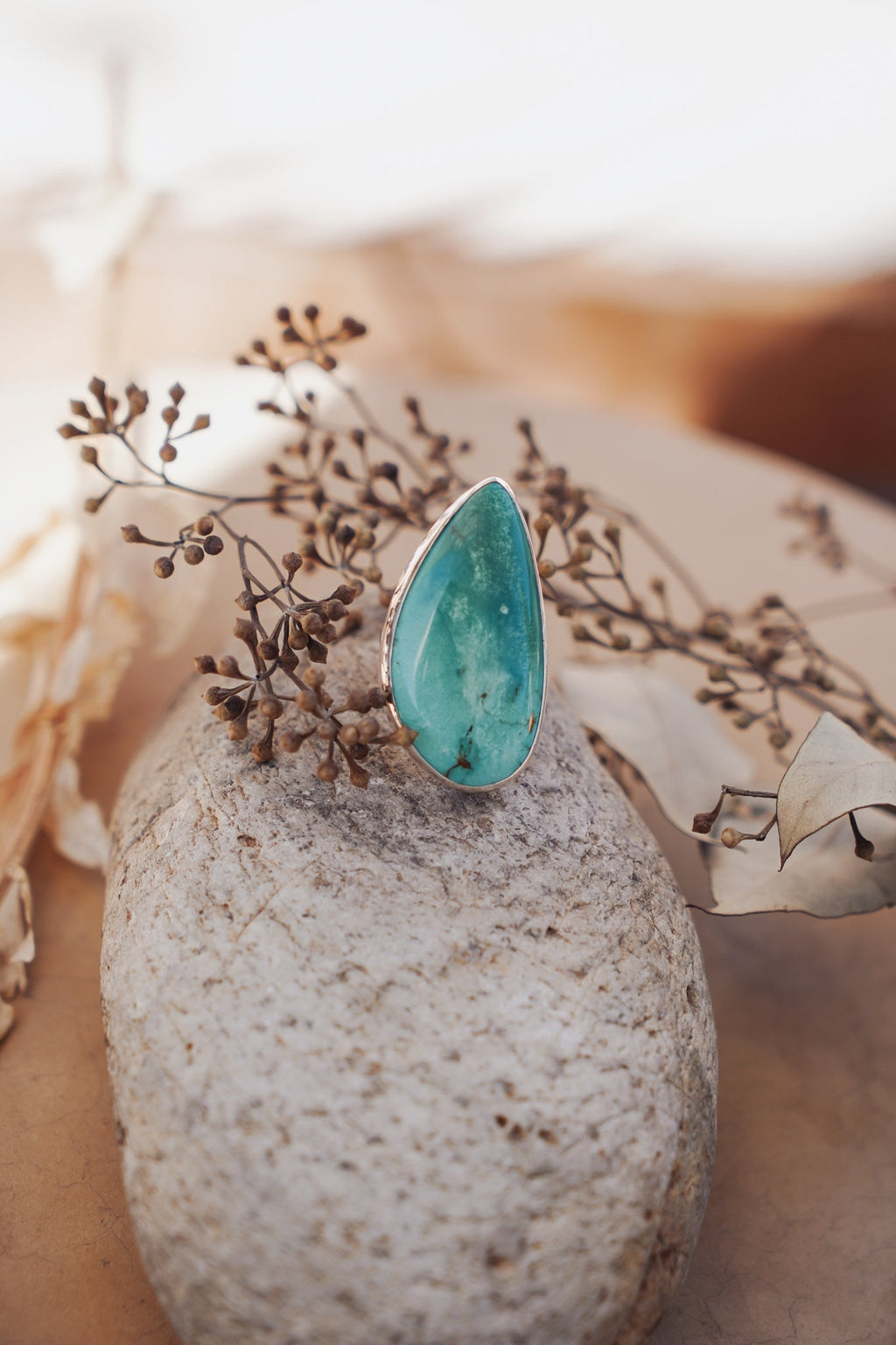 The Oasis Ring in Royston Turquoise (CHOOSE YOUR SIZE + STONE)