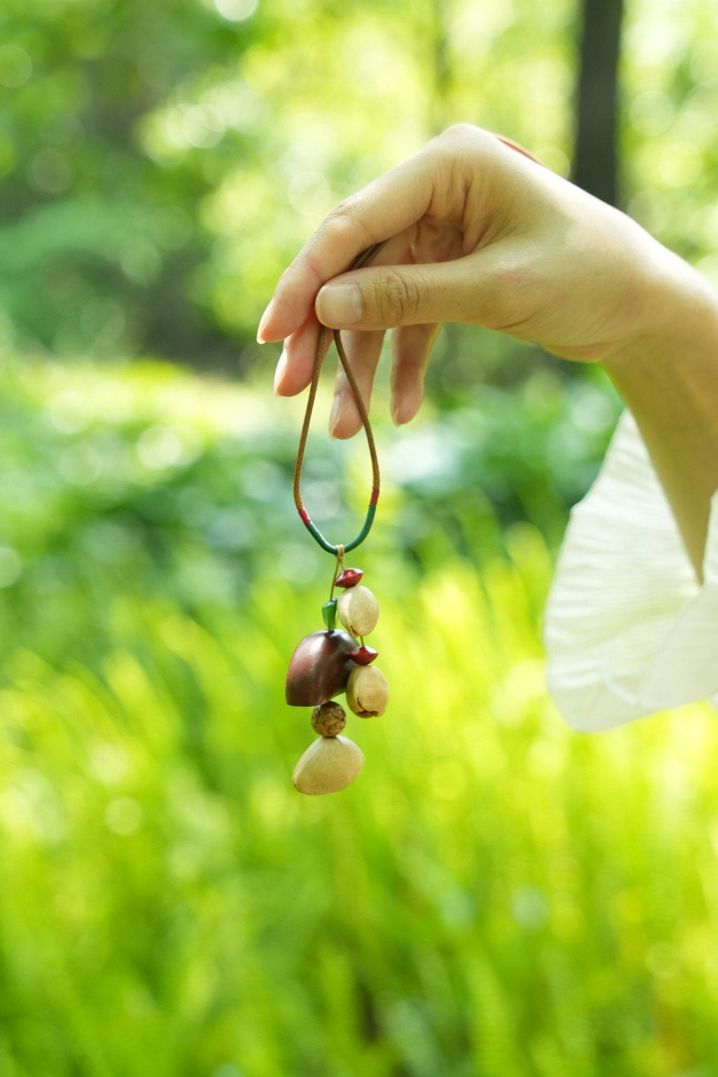 "The Simple Seed" - Minimalist Natural Fruit Pit Strap Charm