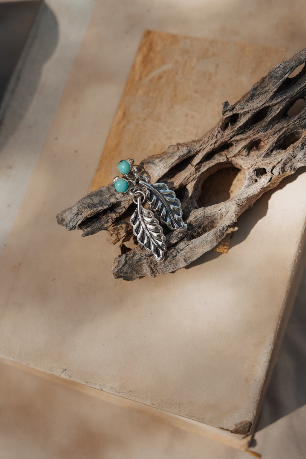The Sky Dance Earrings in Campitos Turquoise