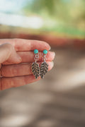 The Sky Dance Earrings in Campitos Turquoise