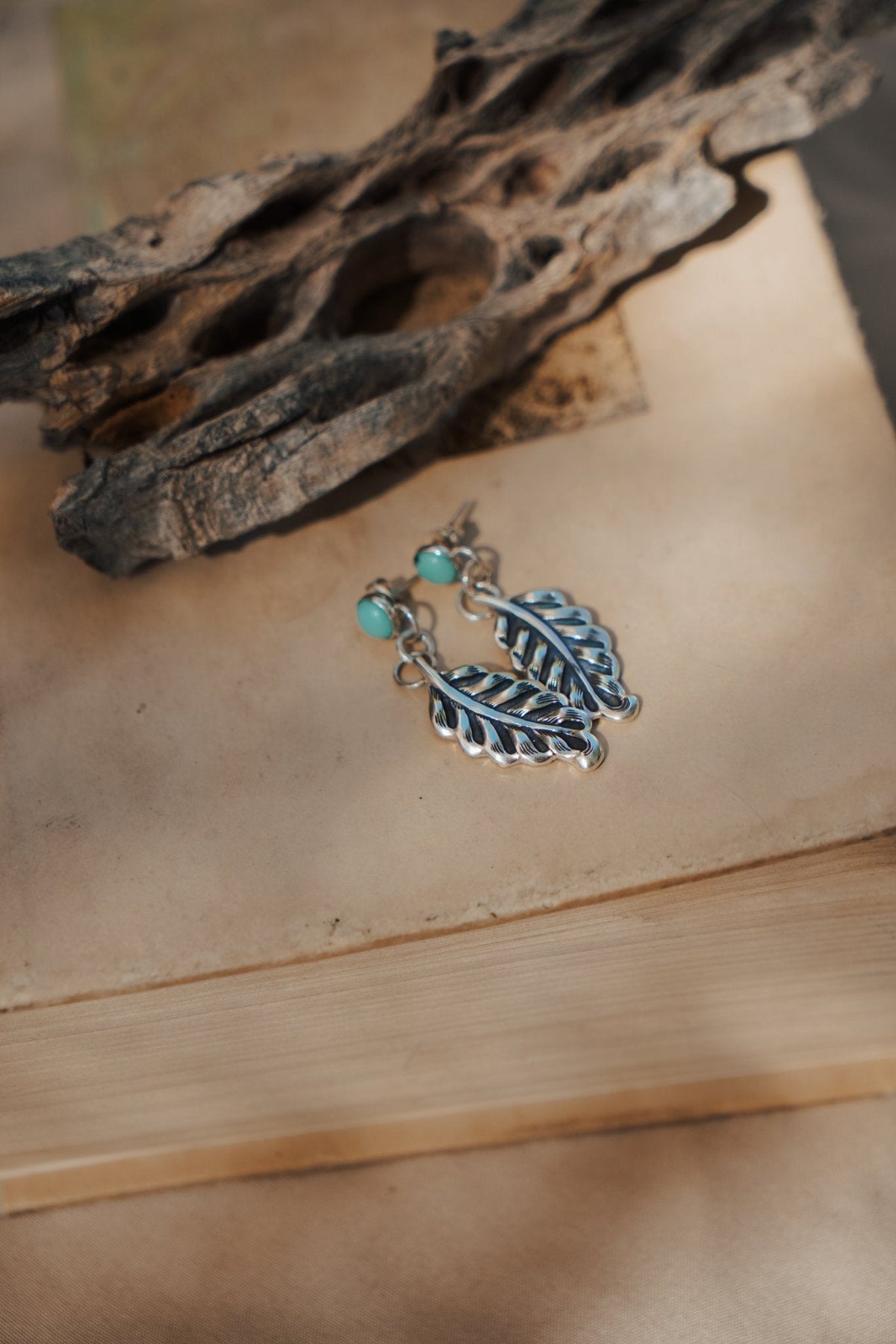 The Sky Dance Earrings in Campitos Turquoise