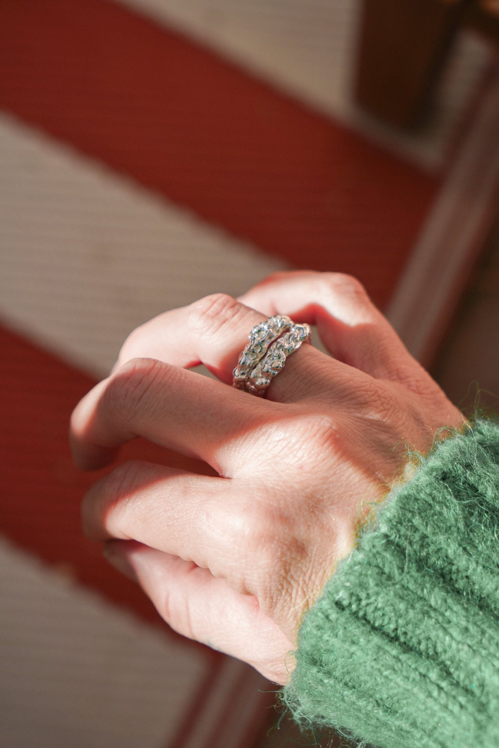 The Sterling Gravel Ring