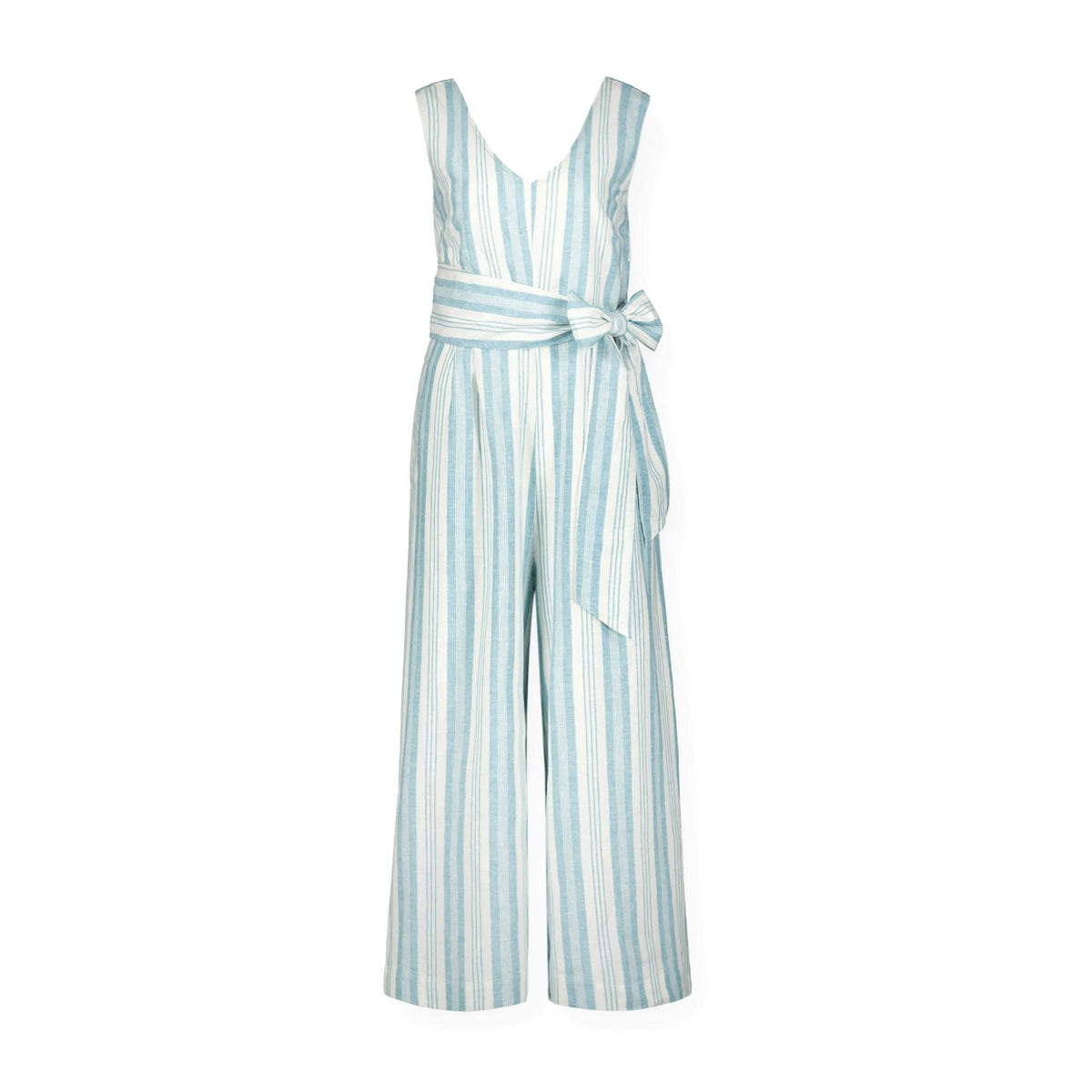 Tie-Waist Wide Leg Jumpsuit