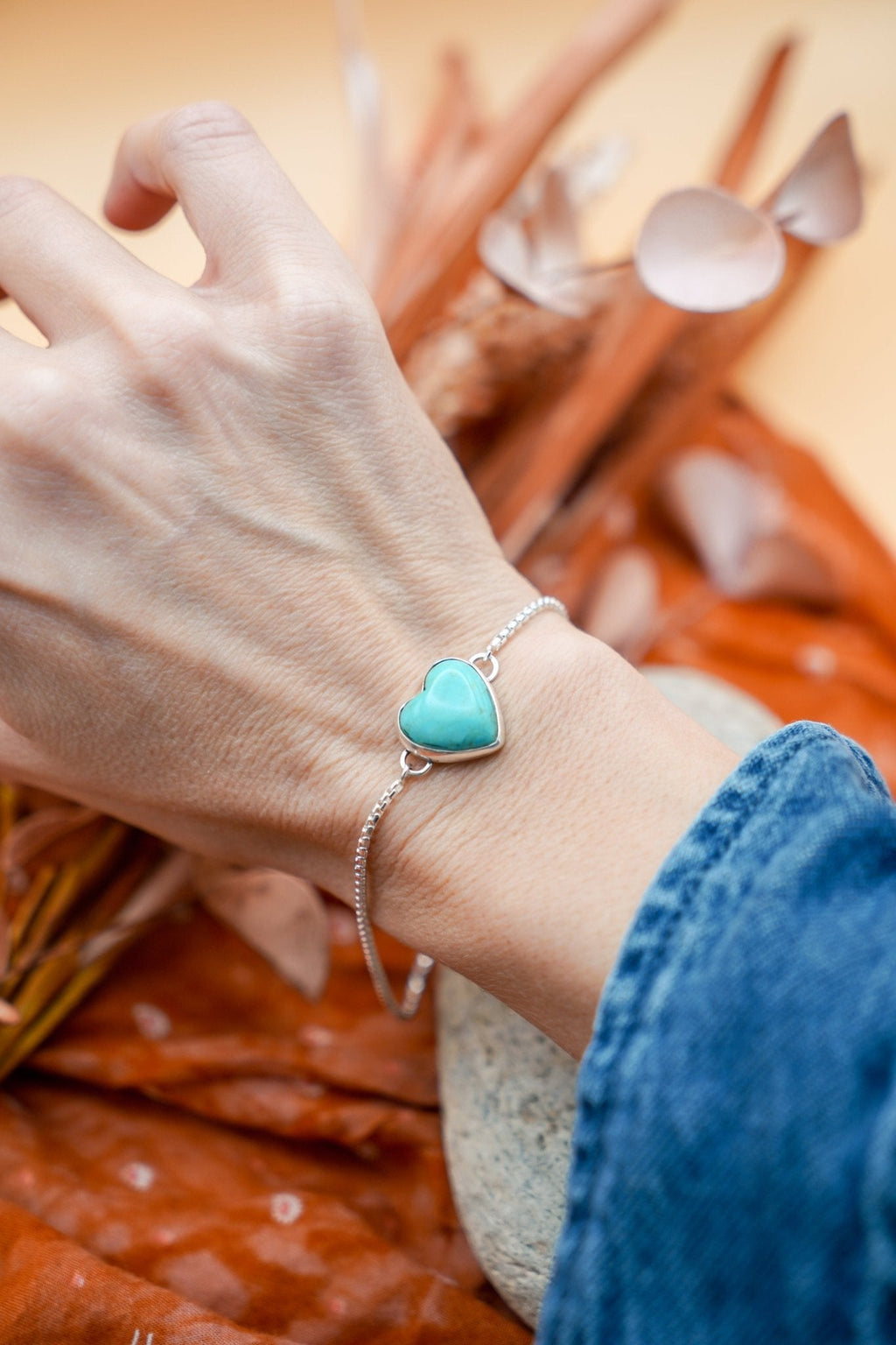 Turquoise Lovers Bracelet in Tyrone Turquoise