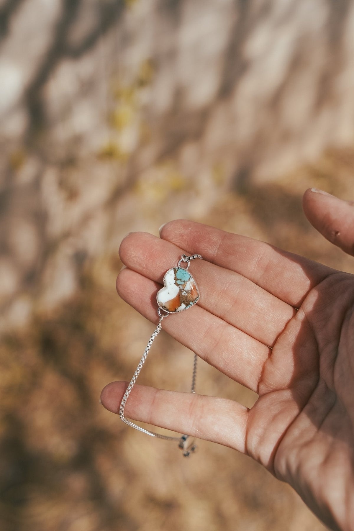 Turquoise Lovers Bracelet in White Buffalo, Spiny Oyster, & Kingman Turquoise