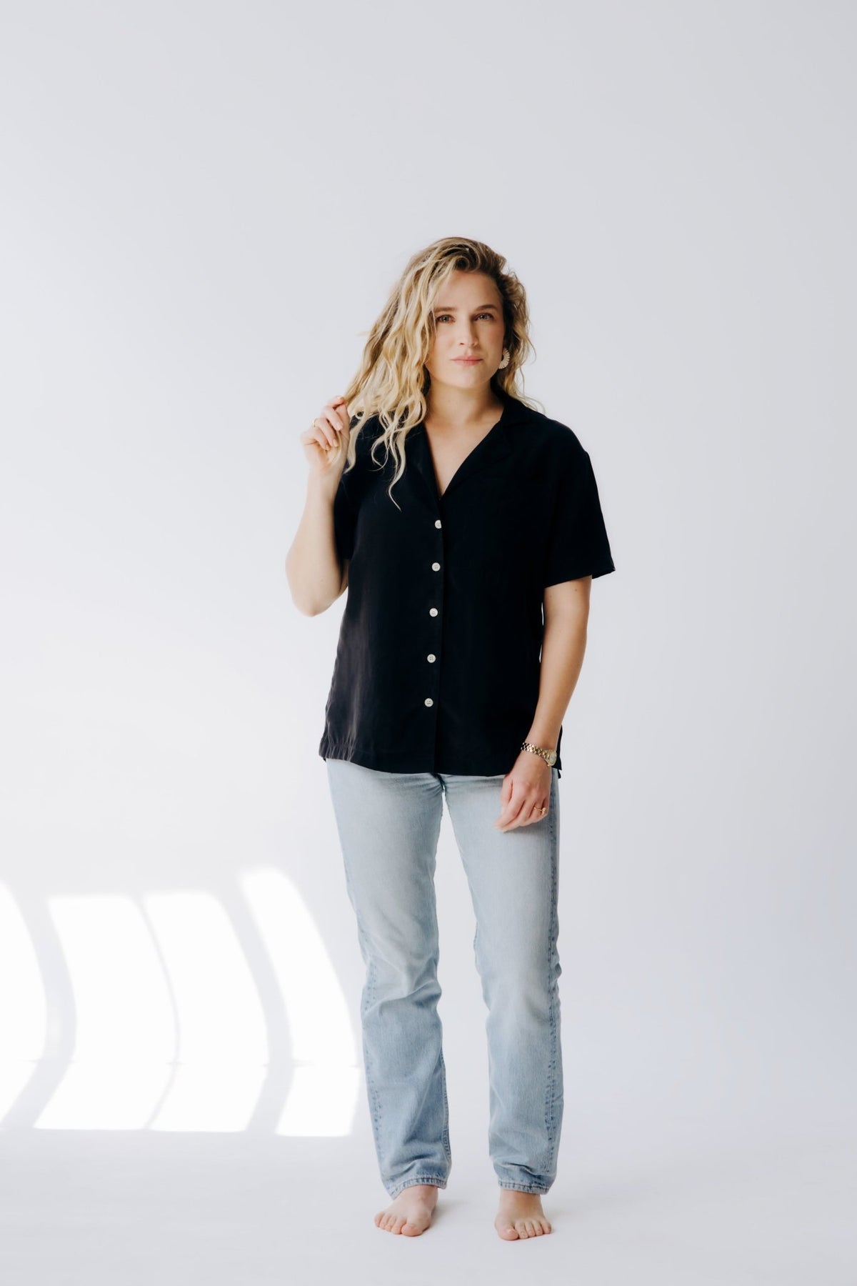 Washable Silk Button Down Shirt - Shop Avnu
