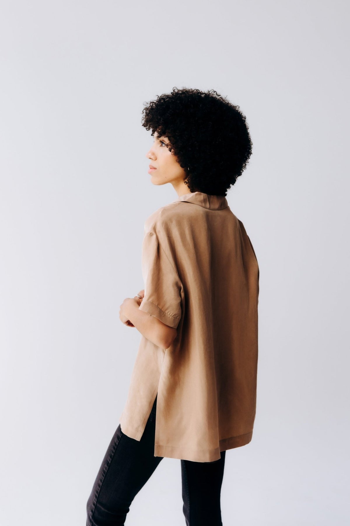 Washable Silk Button Down Shirt - Shop Avnu