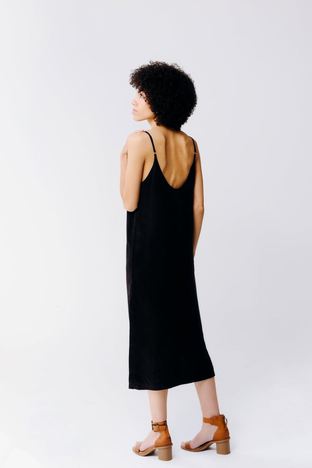 Washable Silk Midi Dress - Shop Avnu